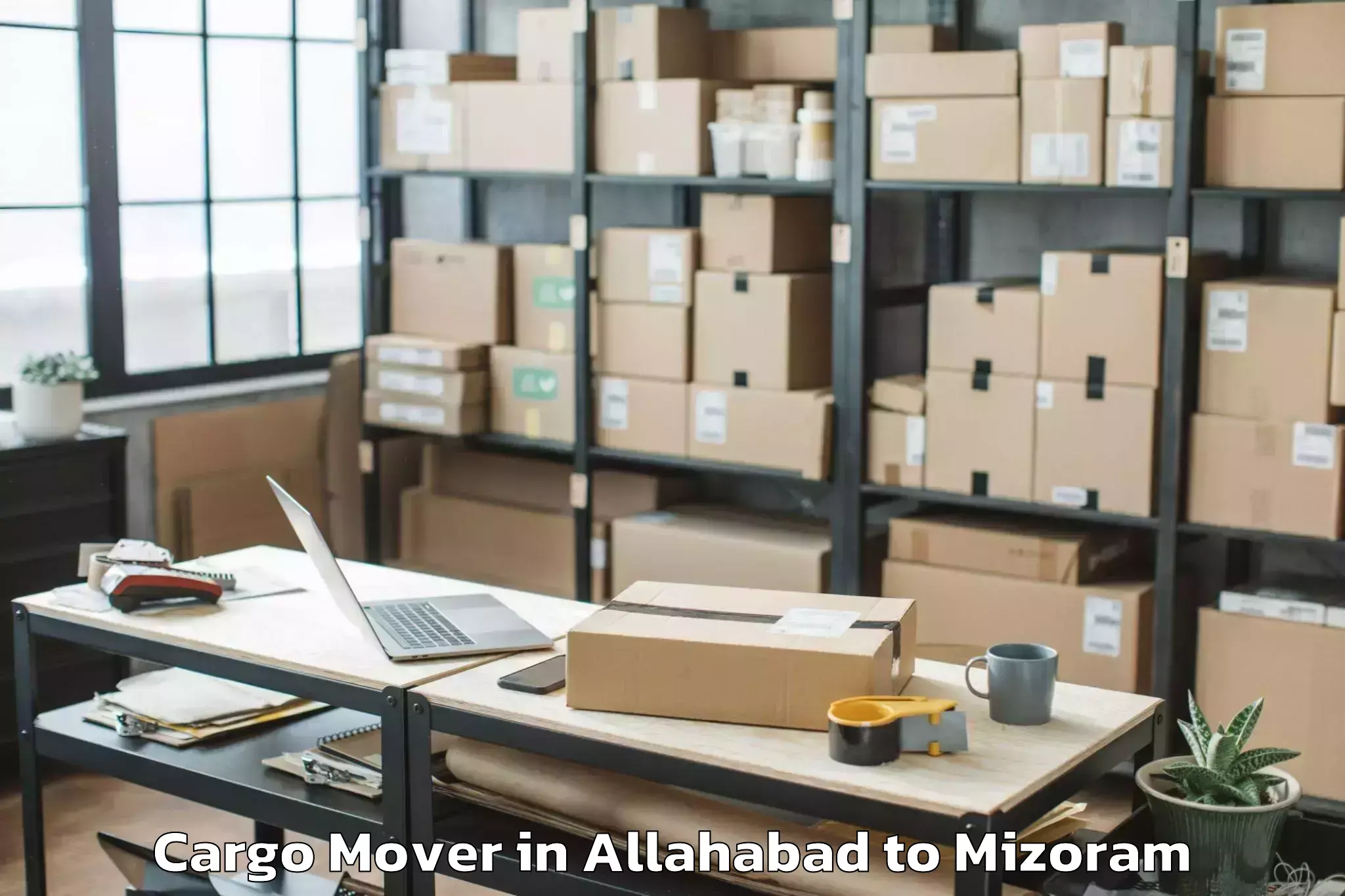 Top Allahabad to Thenzawl Cargo Mover Available